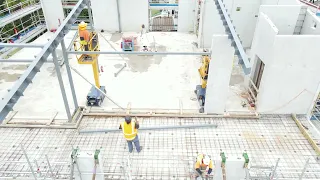 Arial View of New Four Classroom Block Build