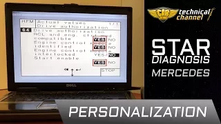 Mercedes ECU personalization using Star Diagnosis