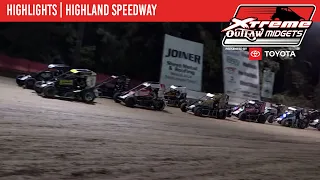 Xtreme Outlaw Midget Series | Highland Speedway | September 16th | HIGHLIGHTS