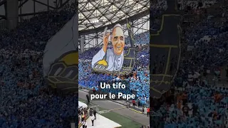 Un tifo pour le Pape #tifo #pape #marseille