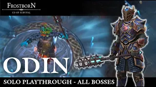 Odin Solo - All levels & bosses Playthrough - Frostborn