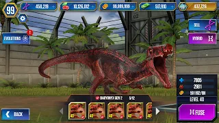 RED REX X DINOS in JURASSIC WORLD THE GAME SOON ALMOST?!??!