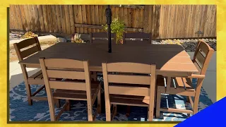 Polywood Lakeside Dining Table and Chairs - Patio Furniture Review