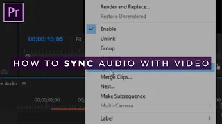 How to Sync Audio with Video FAST in Premiere Pro CC!