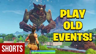 HOW TO PLAY OLD EVENTS in FORTNITE 🤯 #Shorts