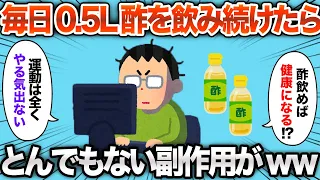 【2chおもしろスレ】3ヶ月500mLの酢を飲み続けた結果www【ゆっくり解説】