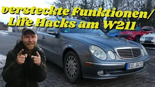 versteckte Funktionen, Life Hacks, Geheimnisse am Mercedes E-Klasse W211 | MB Youngtimer Parts
