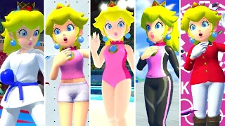 Mario & Sonic at the Olympic Games Tokyo 2020 - All Peach Outfits