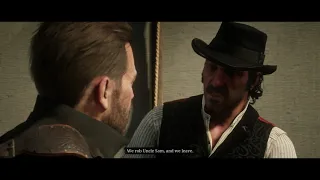 Red Dead Redemption 2 - Our Best Selves: Arthur Insist John & His Family Leave Gang Cutscene (2018)