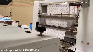 UFJ1100 Automatic Printed Wax Wrapping Greaseproof Paper Jumbo Roll Cross Cutting Machine
