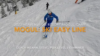 How to Ski the Easy Line Down on Moguls