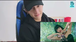 Bang Chan (Stray Kids) reaction to TWICE “Talk that Talk” MV (with Berry)