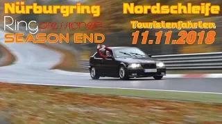 Finale SeasonEnd 11.11.2018 Nürburgring Nordschleife Touristenfahrten DRIFT FUN Slowmotion #no crash