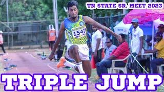 Triple jump Men final || 95th Tamil Nadu State Senior Athletics Championships 2023