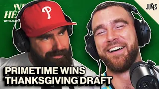 Primetime comebacks, Clutch Drives & Thanksgiving Draft | New Heights w/Jason & Travis Kelce | EP 13