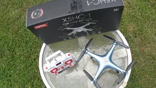 Syma X5HC Review and flight footage
