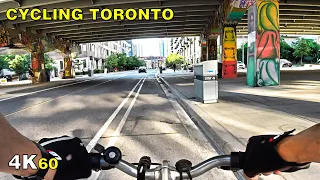 Cycling Toronto (Narrated) - A Lap Around Downtown on July 6, 2020 [4K]