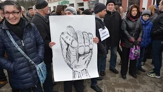 Марш нетунеядцев в Бобруйске. Онлайн
