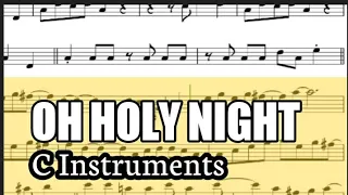 Oh Holy Night Flute Violin Sheet Music Backing Track Play Along Partitura