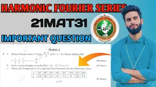 HARMONIC FOURIER SERIES VTU IMPORTANT QUESTION 7 MARKS 🔥🔥💯