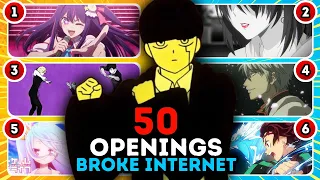 🎵 Guess 50 Anime Openings that BROKE INTERNET 🔥 Anime Opening Quiz