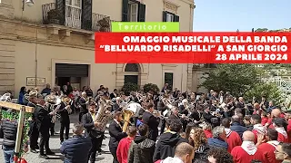 Modica: Omaggio della Banda Musicale "Belluardo Risadelli" a San Giorgio 28/04/2024