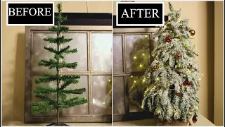 WOW Dollar Tree Christmas Trees upgrade!/🎄Amazing things you can do with Dollar Tree Christmas trees