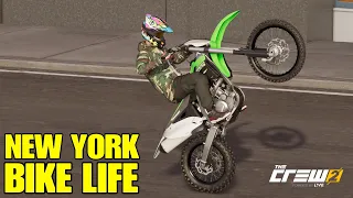 NEW YORK BIKE LIFE - The Crew 2 KX 450 Gameplay