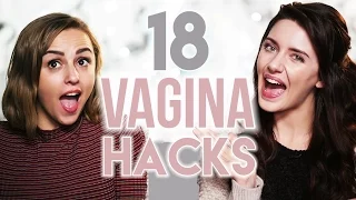 18 VAGINA HACKS - PERIODS + ODOR + SHAVING | Melanie Murphy & Hannah Witton