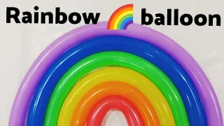 Rainbow 🌈 balloon tutorial DIY/How to make a balloon Rainbow/#diyrainbowballoon