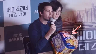 한국과자 선물받은 딜런 오브라이언 반응