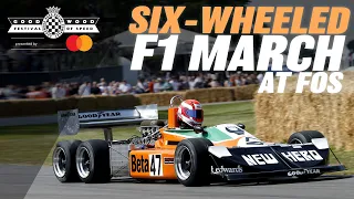 Six-wheeled F1 car stuns Goodwood with screaming run