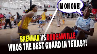 Duncanville HS vs San Antonio Brennan 4 Star Guards Go at it Kayden Edwards vs Kingston Flemings🔥