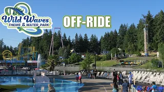 Wild Waves Theme Park Off-Ride Footage, Washington Amusement & Water Park | Non-Copyright