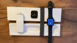 Apple Watch Series 6 GPS Unboxing  44mm Space Gray Aluminum Case! Graphite Loop and Black sport Band