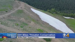 Drone Video Captures Dirt Bikers On Rollins Pass