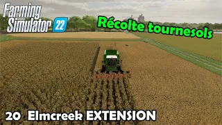 Récolte  tournesol 🌻 - Elmcreek EXTENSION - FS22 | Épisode 20