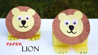 Paper Lion 🦁 How to Make Paper Lion 📃 DIY Paper Animal Crafts 👍 Easy Tutorials
