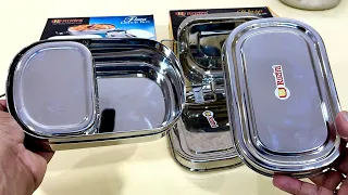 India’s Most durable school Tiffin Steel Lunch box @lucknowlocals