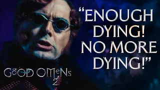 Crowley Turns Scottish & Heroic In The Graveyard | Good Omens