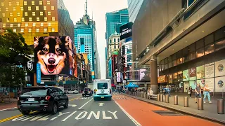 New York 4K 🗽Driving Downtown Manhattan🗽USA Road Trip