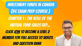 Chapter 1 The Role of the Mutual Fund Sales Representative #IFC #IFIC #investmentfundsincanada