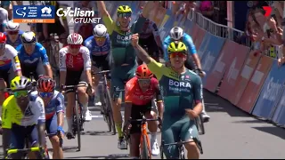 Santos Tour Down Under 2024 - Sam Welsford (Bora-Hansgrohe) wins stage, Biniam Girmay on the podium
