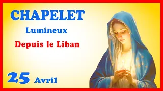 CHAPELET 🙏 Jeudi 25 Avril - Mystères Lumineux #liban