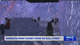 Immersive Monet exhibit in NYC opens on Wall Street
