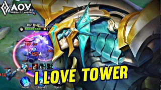 AOV : KILL'GROTH GAMEPLAY | I LOVE TOWER - ARENA OF VALOR