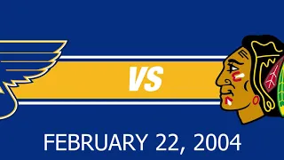 Highlights: Blues at Blackhawks: February 22, 2004