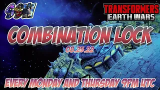 Transformers Earth Wars Combination Lock event stream