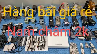 Hàng nhật bãi 9 tháng 9. moto chỉnh tốc ,bơm dầu, hộp số giảm tốc,ray trượt,đèn led,nam châm trắng