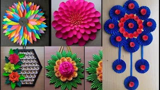 5 Beautiful Paper Flower Wall Hanging Ideas | Home Decor Ideas | Wall Hanging Ideas